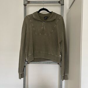 Green Quarter Zip-Up